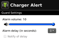 Charger Guard Settings